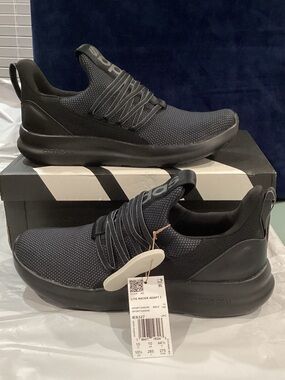 Adidas Lite Racer Adapt 7.0 Men’s 10.5 Black Cloudfoam Slip On Sneakers